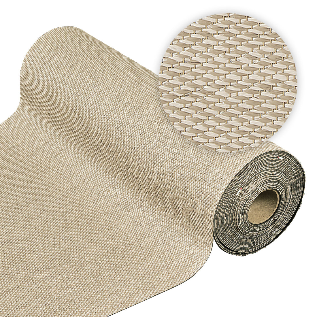 Tappeto vinilico di alta qualità marrone chiaro 80x1200