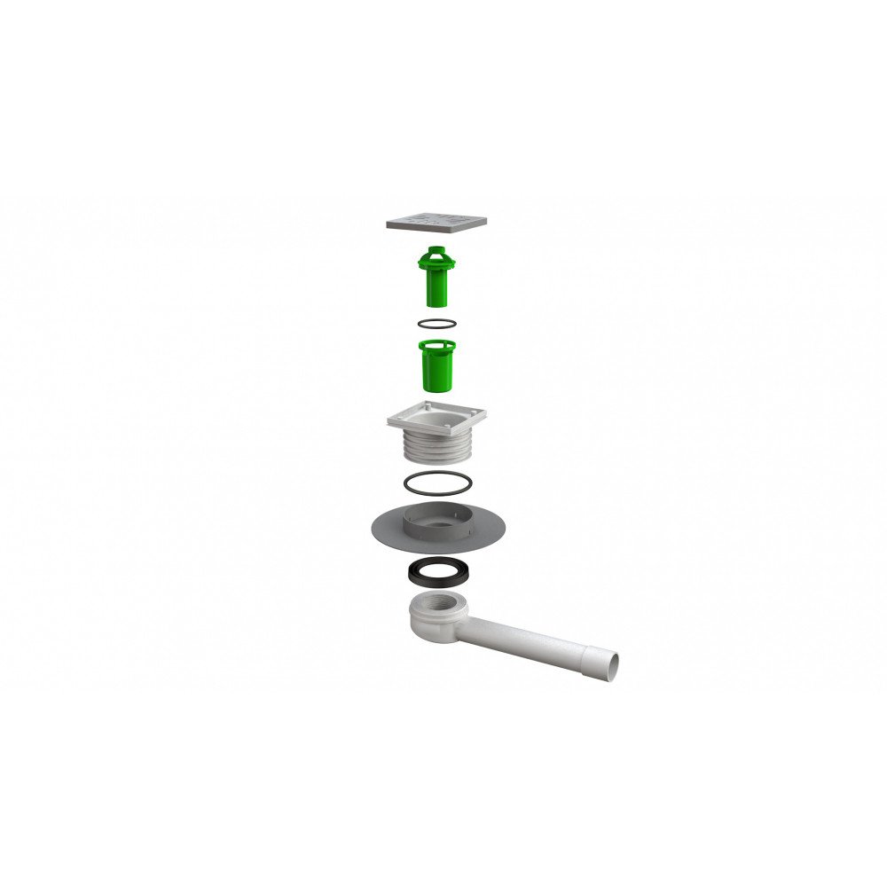 Piletta da pavimento ad altezza ridotta u-boot 57 bonomini