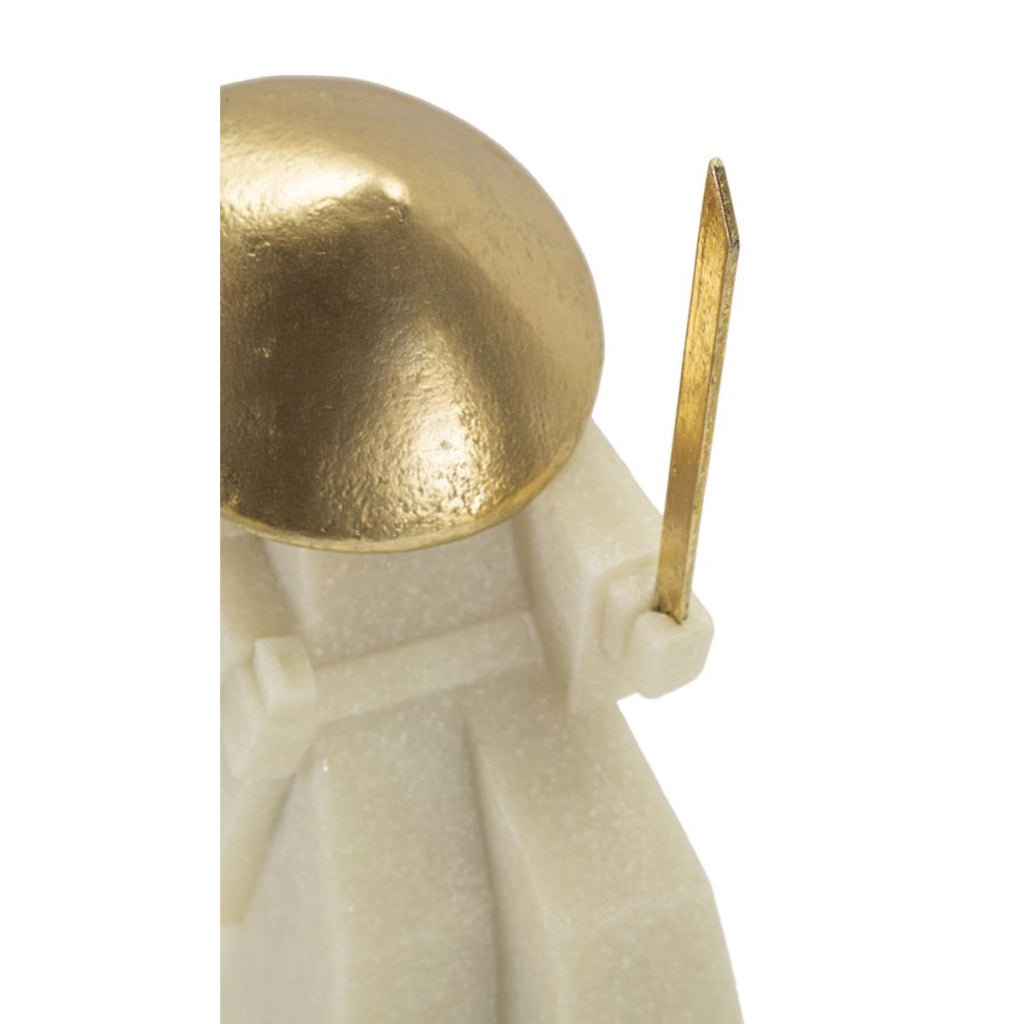 Scultura Giappone 2, Bianco, Poliresina, 14x9x24,5 cm