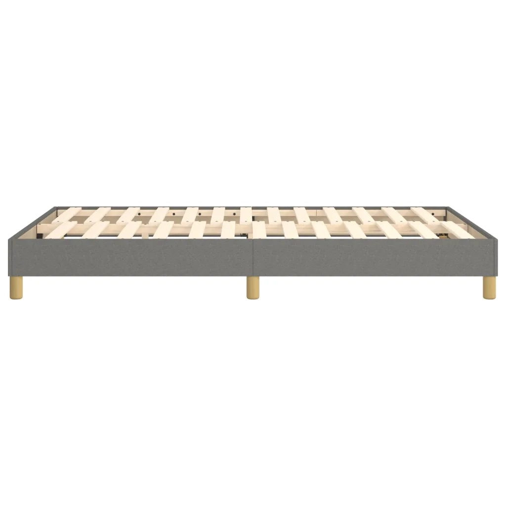 Struttura Letto a Rete a Molle-Giroletto Grigio Scuro 120x200 cm Tessuto 990471