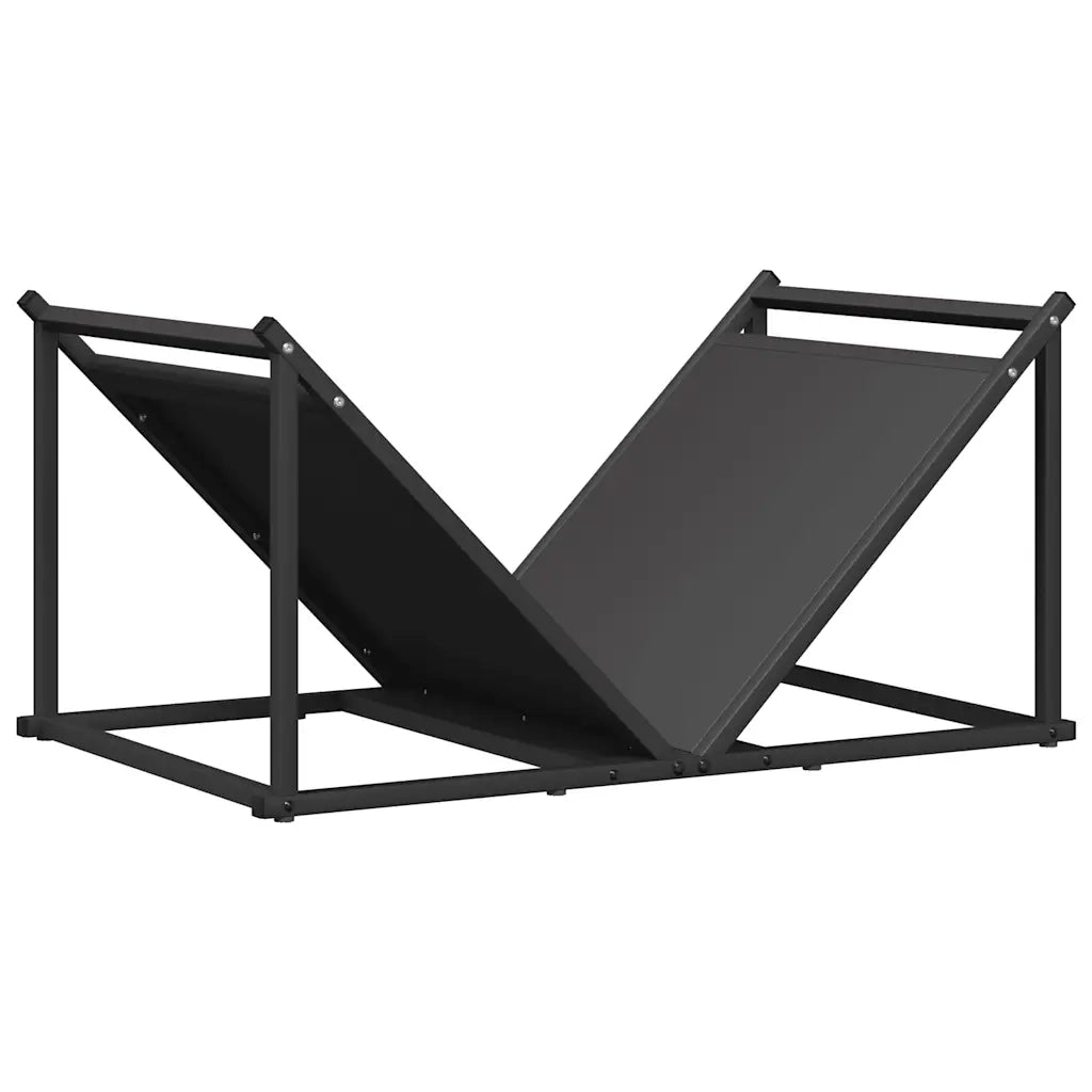 Rastrelliera per Legna da Ardere Nera 70x43x34,5 cm CFW6989499