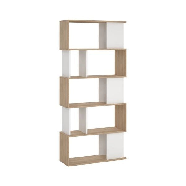 Libreria tvilum 71735phl49 maze jackson hickory e white