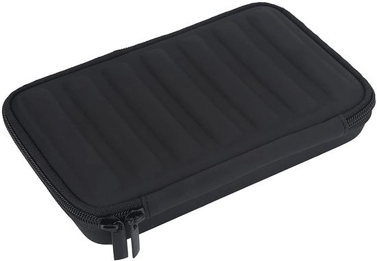 Casella per Armonica Grande Capacità - Borsa da Portata - Borsa di Stoccaggio - Leggera - Pelle PU - Nero - Per 7 Armoniche
