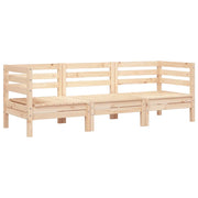 Divano da Giardino a 3 Posti-Sofa da giardino in Legno Massello di Pino