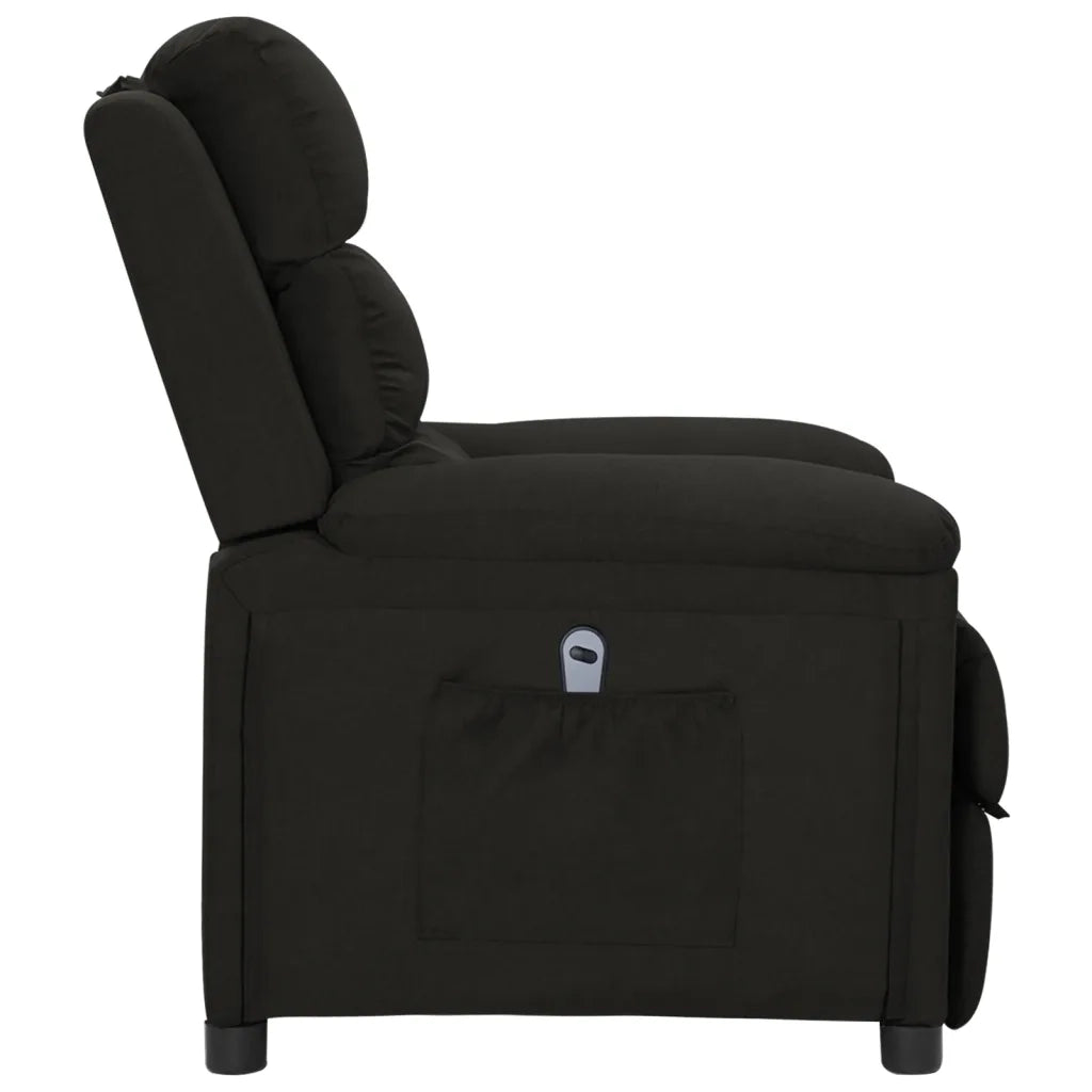Poltrona Elettrica Reclinabile Nera in Tessuto cod mxl 27609