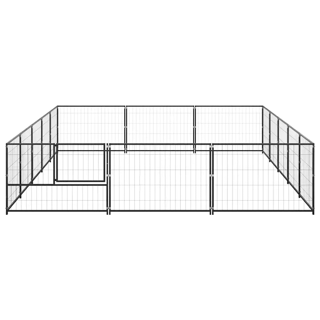 Gabbia per Cani Nera 15 mÂ² in Acciaio cod mxl 49238