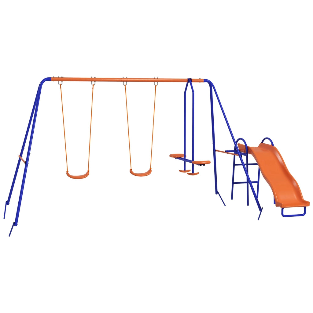 Set Gioco 4 in 1 con Altalena Scivolo e Dondolo ¨C Xylo ¨C Multicolore per Bambini