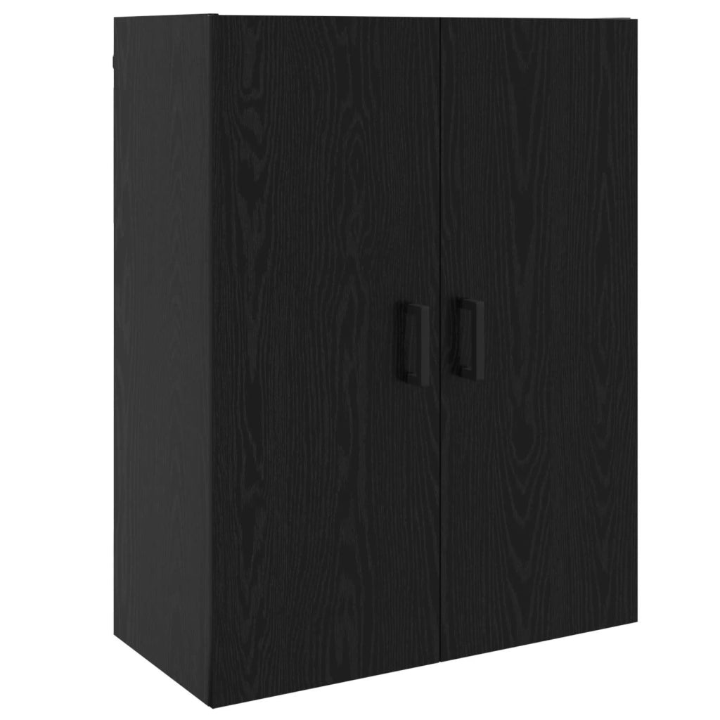 Armadietto a muro Rovere Nero 69,5 x 34 x 90 cm 879518