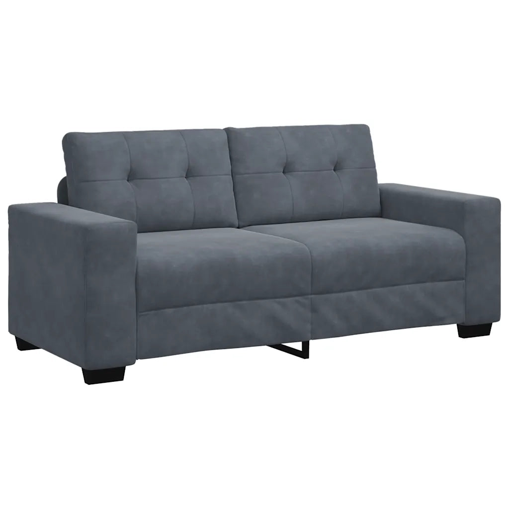 Divano Divanetto Grigio Scuro 180x77x82 cm in Velluto 4105123