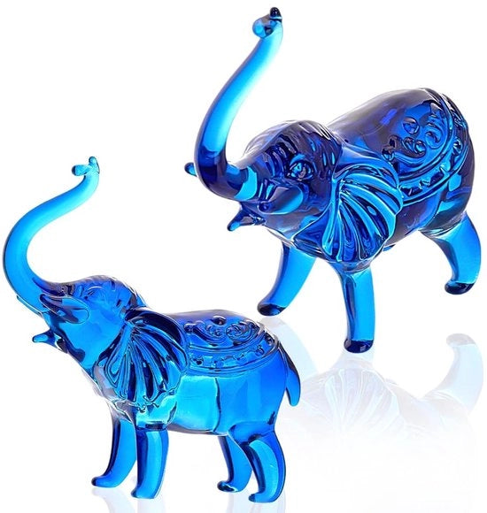 Decorazione per Tavolo - Figurine di Animali - Ornamenti in Cristallo - Due Stuks - Dimensioni 31 mm - Decorazione in Acrilico