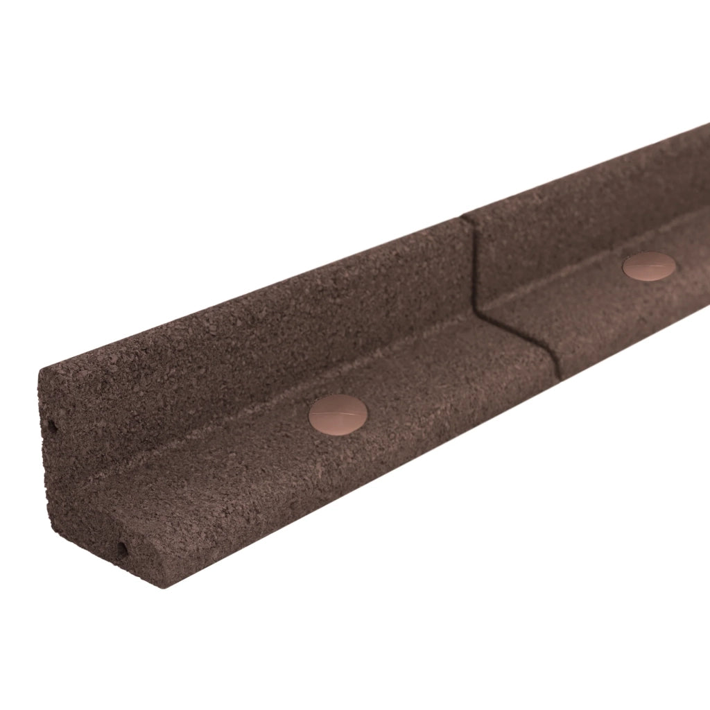 Bordura Flessibile da Giardino 22 x 1,2 m Marrone con Martello in Gomma