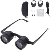 Brille Telescopio 10x Zoom - Visore Telescopio Senza Mani - Distanziale Regolabile della Pupilla - Ideale per Sport/Concerti - Progetto Duraturo - Eccellente Qualità