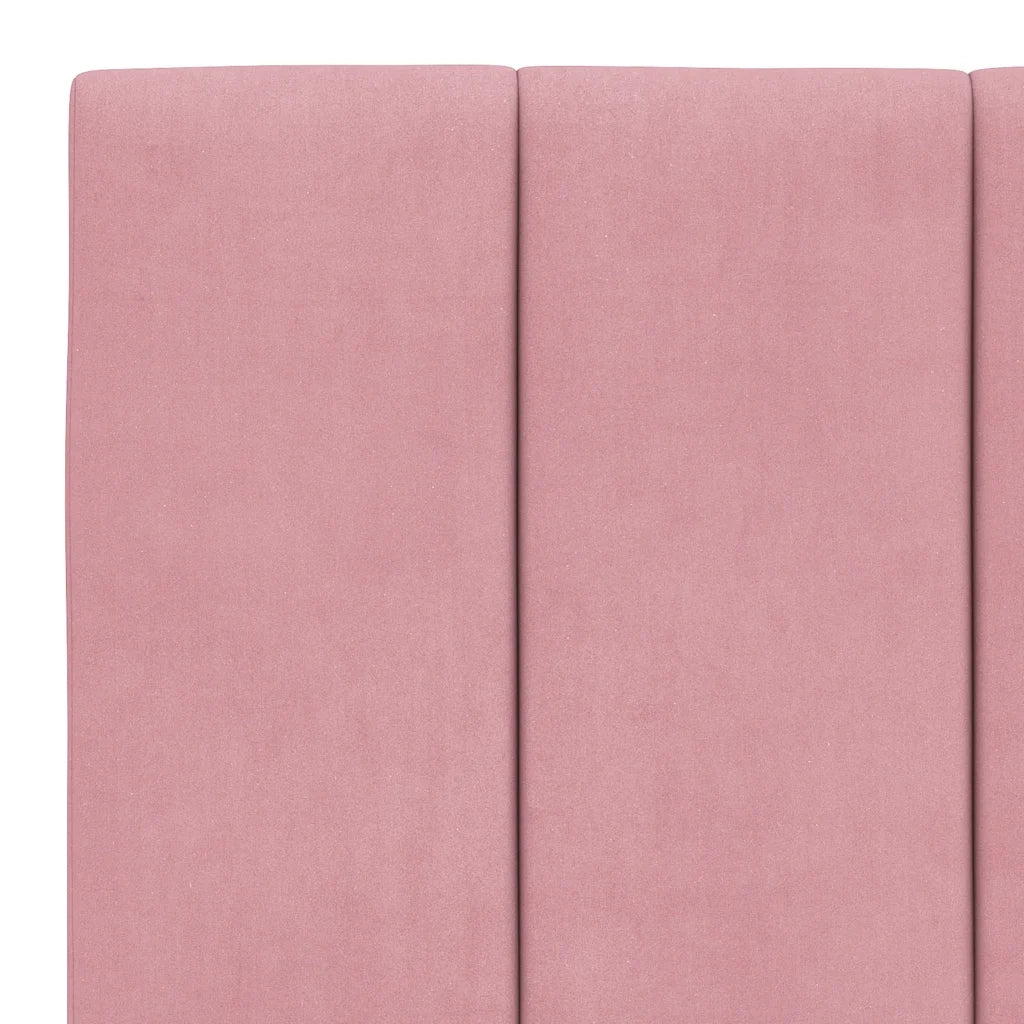 Giroletto con Testiera Rosa 100x200 cm in Velluto