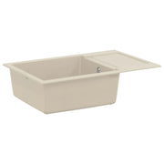 Lavello Beige 780 x 500 mm 80% Quarzo e 20% Resina