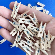 100 pezzi di mini-wasknijpers 25 cm - chiodi per fotografia in stile rustico - decorazione artigianale