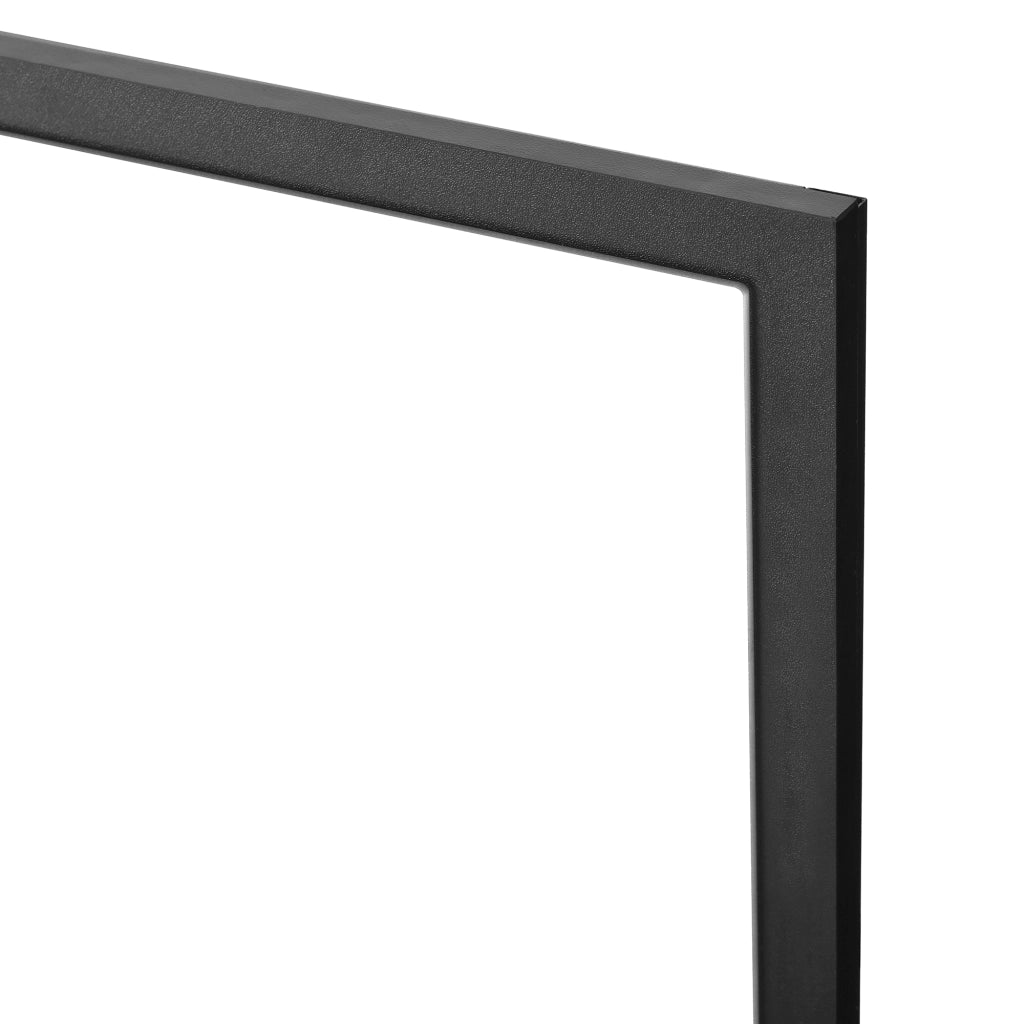 SCHMINKTISCH con specchio 100x45x105 cm in truciolare nero