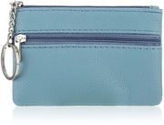 Portafoglio Mini Portamonete con Cinturino - Tasca per Chiavi - Portamonete per Piccoli Cambi - Portatile - Materiale PU 12x8x1.8cm
