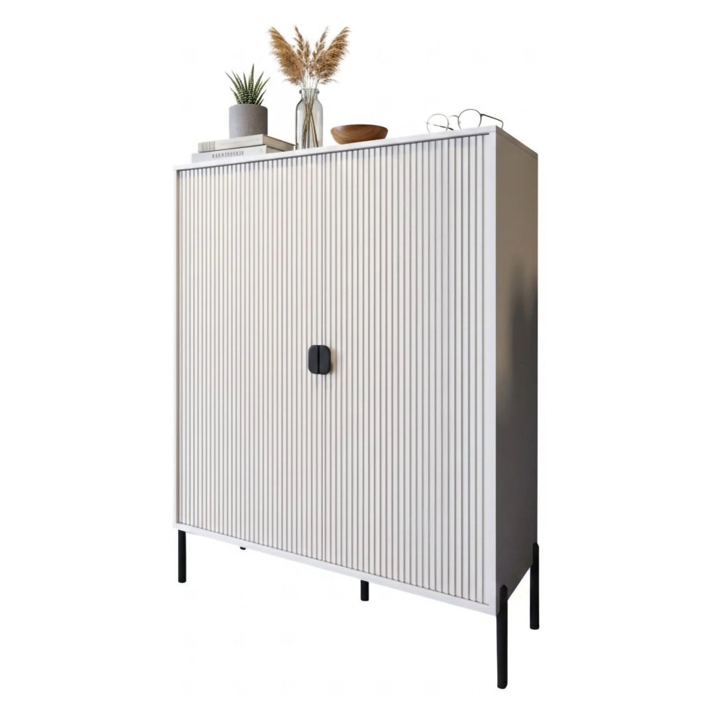 Madia Wallis, Credenza Cassetti, 104x40x129h cm Beige