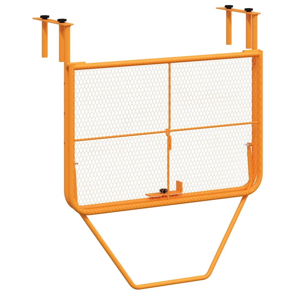 Tavolo da Balcone Giallo 60x40 cm in Acciaio cod mxl 34281