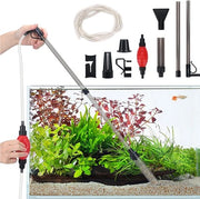 Pulitore del fondo dell'aquario - Pulitore del fondo - Pulitore di ghiaia dell'aquario - Pulitore del fondo dell'aquario - Set di pulizia per acquario con accessori - Pulizia e pulizia dell'acquario - Pulitore di vetro per acquario