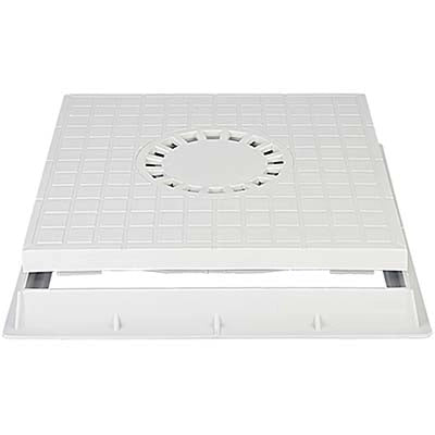 CHIUSINO SIFONATO X POZZETTO DERIVAZIONE  PLASTICA CM 30X30 + TELAIO