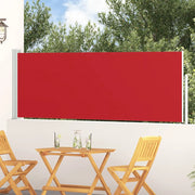 Tenda Laterale Retrattile per Patio-Tenda parasole per balcone 100x300 cm Rossa 649471
