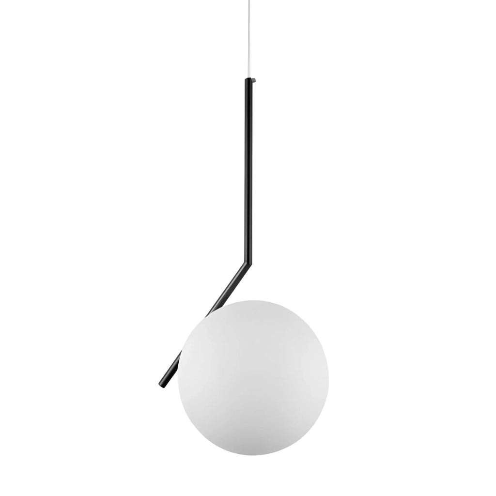 Lampada Da Soffitto Pensile Di Vetro Palla Oro Bianco Oro G107-1w Black White