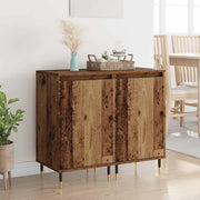 Credenza 2 pz-Set di 2 Buffet-Armadio da cucina Legno vecchio 40 x 35 x 70 cm