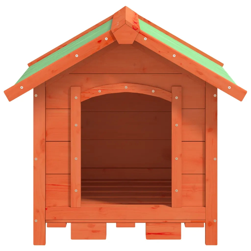 Cuccia per Cani Marrone 65x65x61,5 cm in Legno Massello di Pino