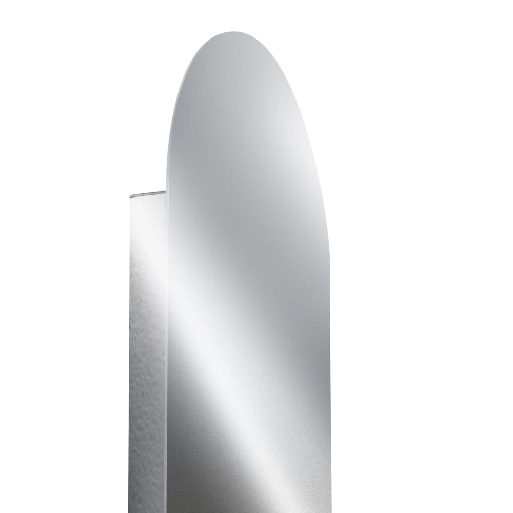 Set di 2 lampade da parete ovali con paralumi a globo in vetro argento stile retrò