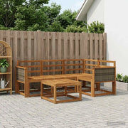 Set di divani da esterno 5 pcs Naturale
