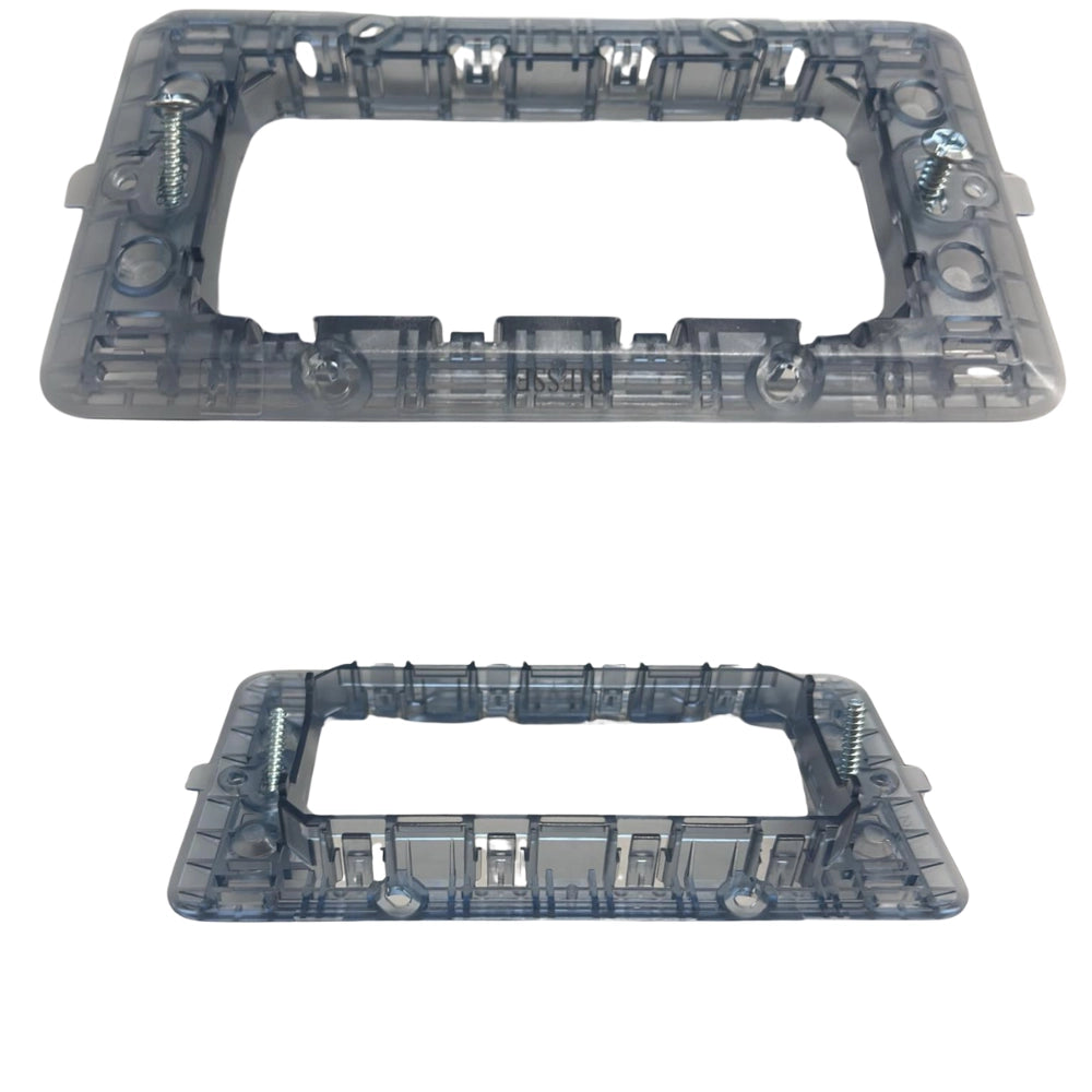 Kit supporto 4 posti per placche compatibile con bticino matix *** numero pezzi 3, confezione 1