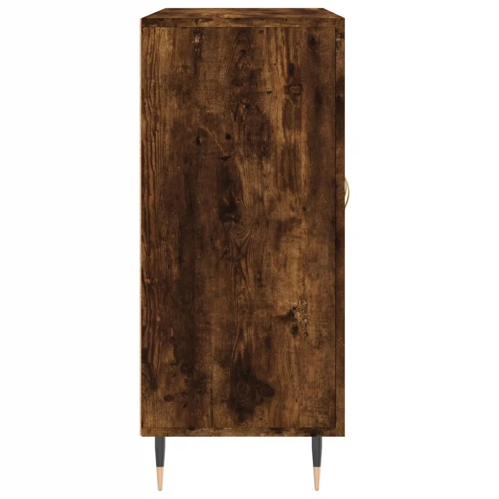 Credenza | Madia | Buffet da pranzo | Armadio da pranzo Rovere Fumo 90x34x80 cm in Legno Multistrato