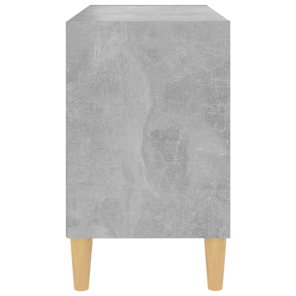 Mobile TV multimediale scaffale TV credenza mobile TV per sala da pranzo soggiorno camera da letto con gambe in legno massello 69,5 x 30 x 50 cm grigio 02_0026847