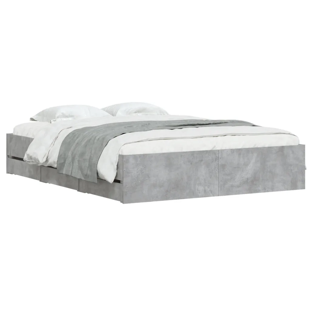 Giroletto Cassetti Grigio Cemento 150x200 cm Legno Multistratocod mxl 109465