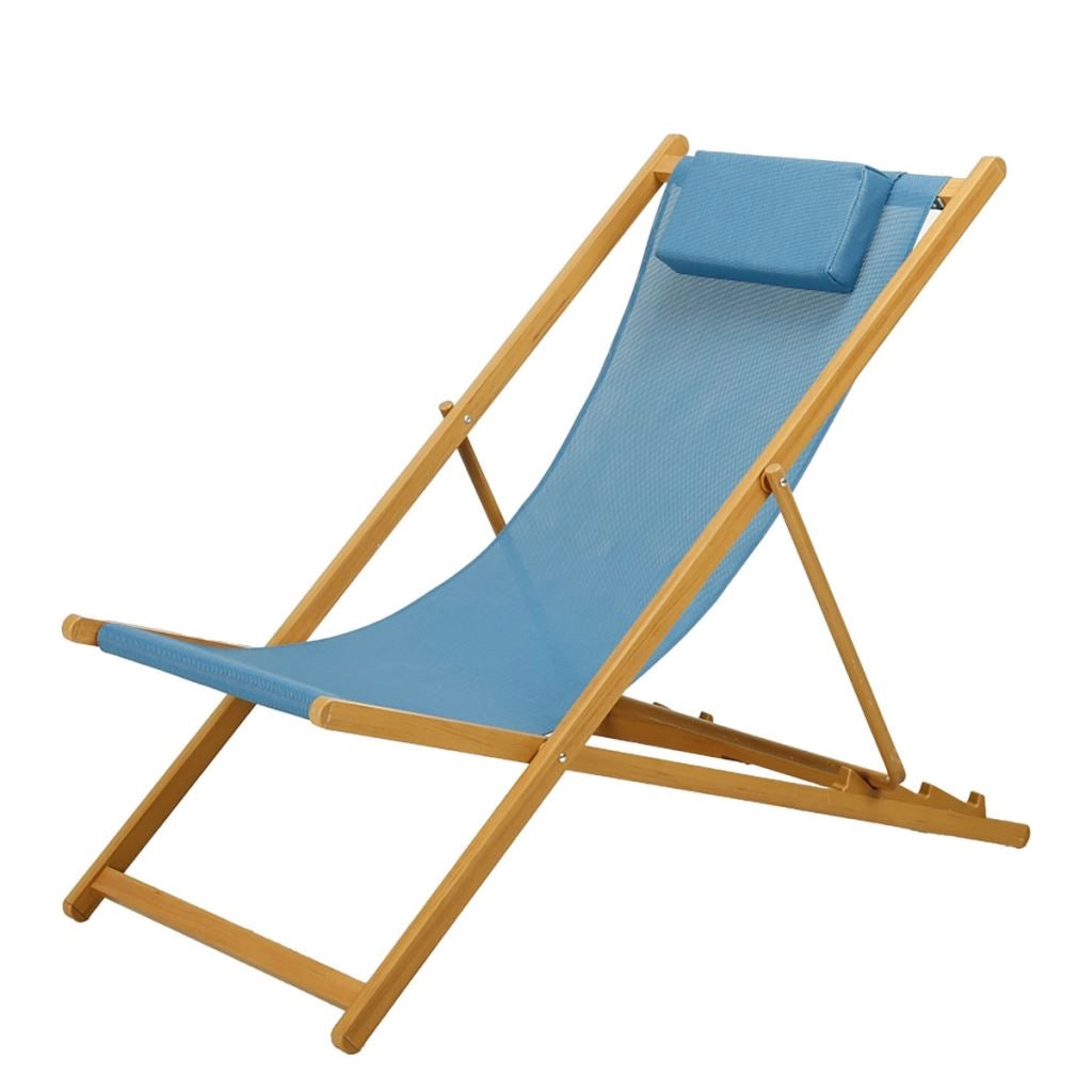 Sedia Sdraio da Giardino Mare Bagnino in Alluminio e Legno Yacht