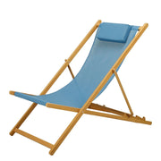 Sedia Sdraio da Giardino Mare Bagnino in Alluminio e Legno Yacht