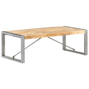 Tavolino da CaffÃ¨ 120x60x40 cm in Legno di Mango Grezzo cod mxl 21100