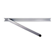 GEZE 102280775 TS 3000-5000 Braccio a Slitta per Chiusura Porte Finitura Senza Bloccaggio colore Argento