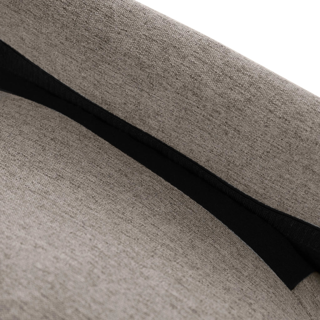 Divano angolare a L con chaise longue - Zephmum- 3 posti, 166x118x77 cm, Tessuto lino-cotone traspirante