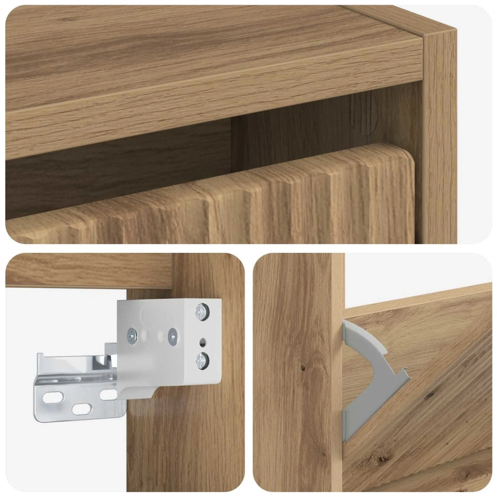 Mobiletto per Scarpe da Muro ARNHEM 71 x 17 x 43 cm 896634