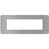 Placca Bticino MatixGO Effects 7 moduli Steel JA4807ES