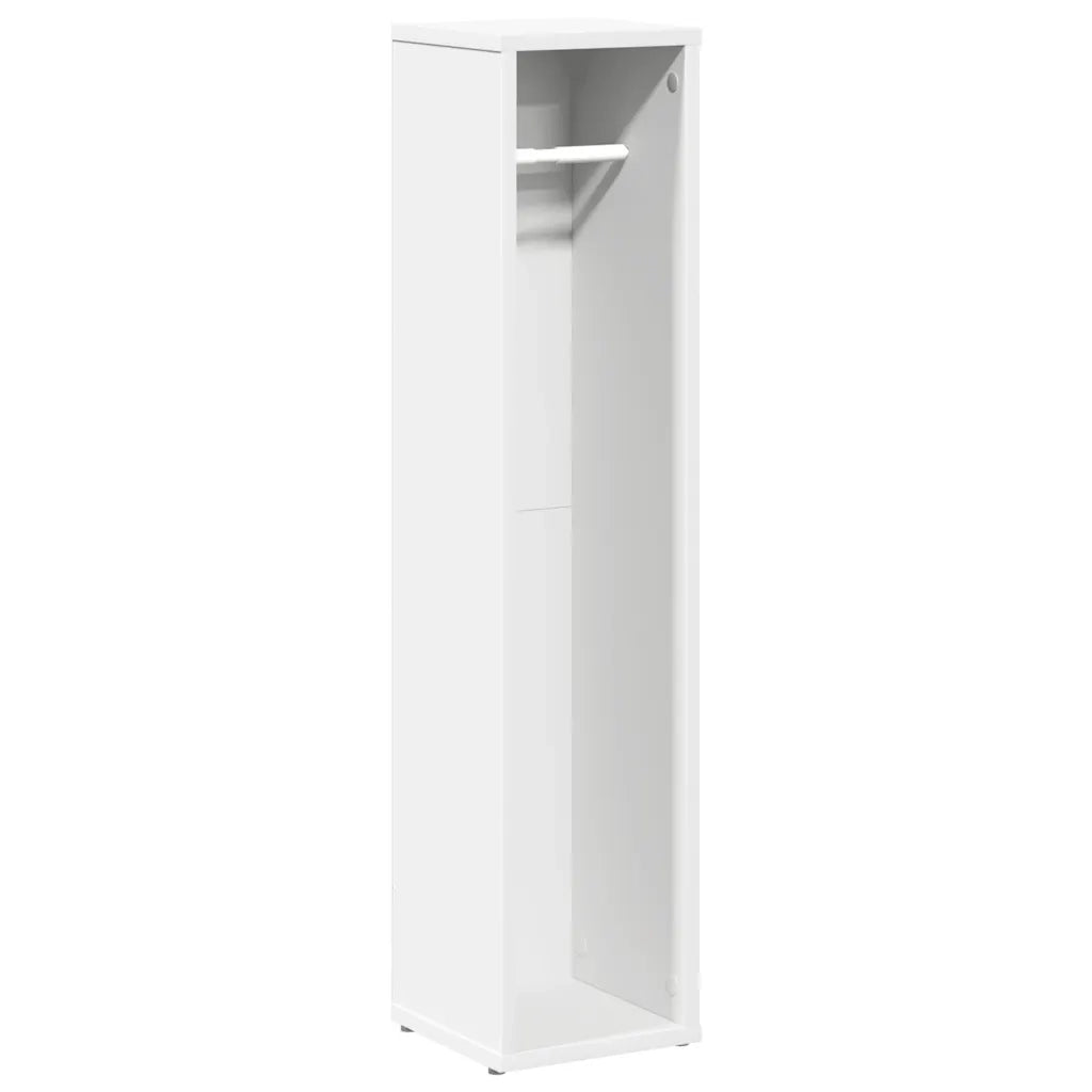 Mobile da Bagno con Portarotolo Bianco 20,5x20x90 cm 858506