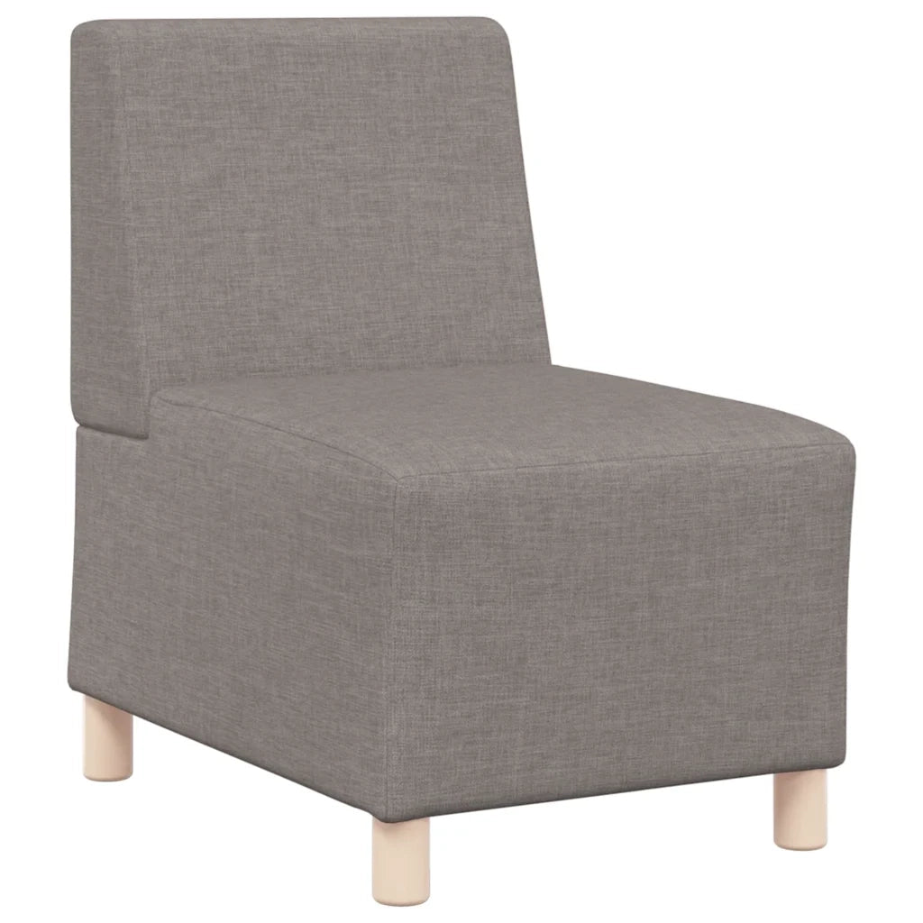 Divano componibile senza braccioli tortora 55 cm in tessuto 4108474