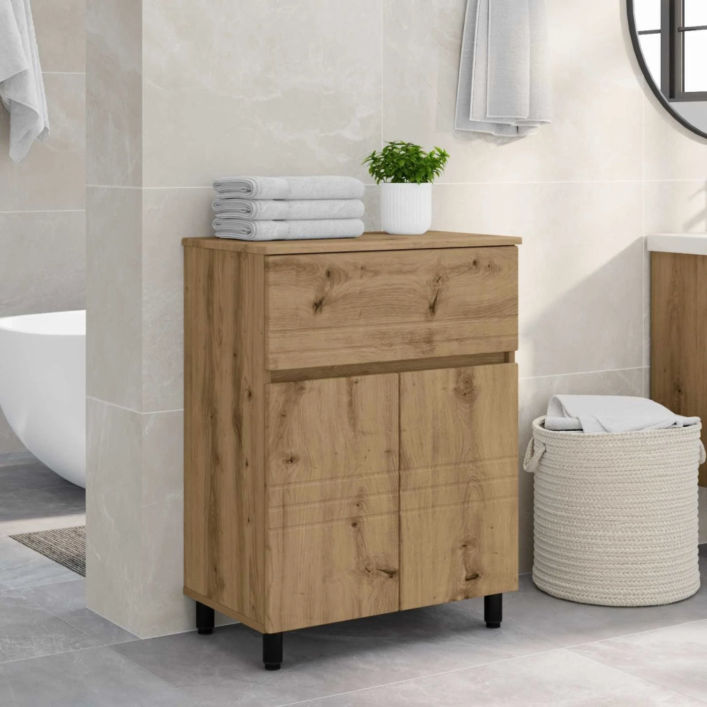 Mobiletto da bagno Rovere Artigianale 60 x 35 x 80 cm