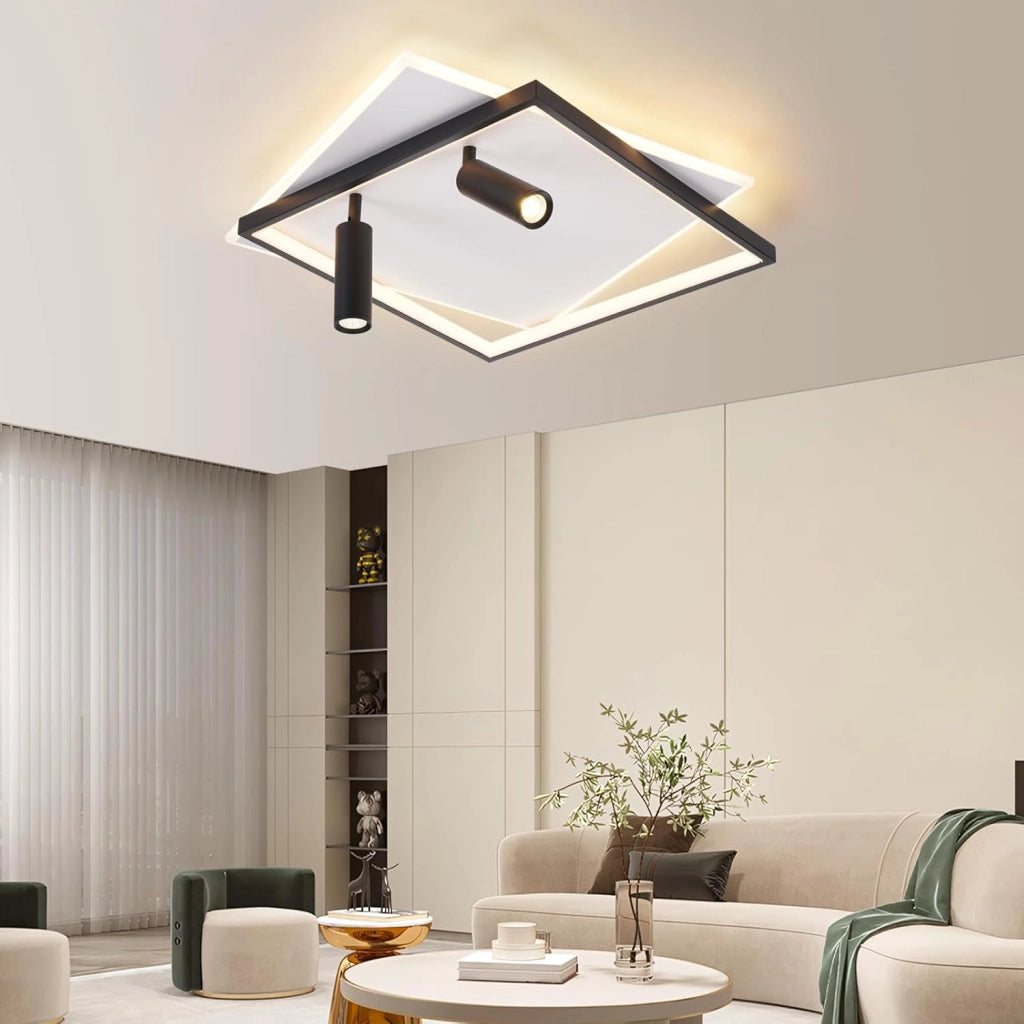 ZMH Faretto da soffitto LED 2 luci acrilico moderni dimmerabili per soggiorno