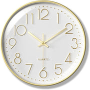 Orologio da parete 30cm, senza suono ticchettante, movimento di pulsa, orologio da parete facile da leggere, orologio per camera, ufficio, scuola, cucina