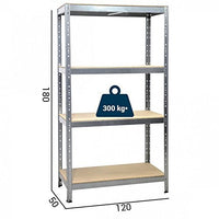 SCAFF.LEGNO/METALLO 4 RIPIANI