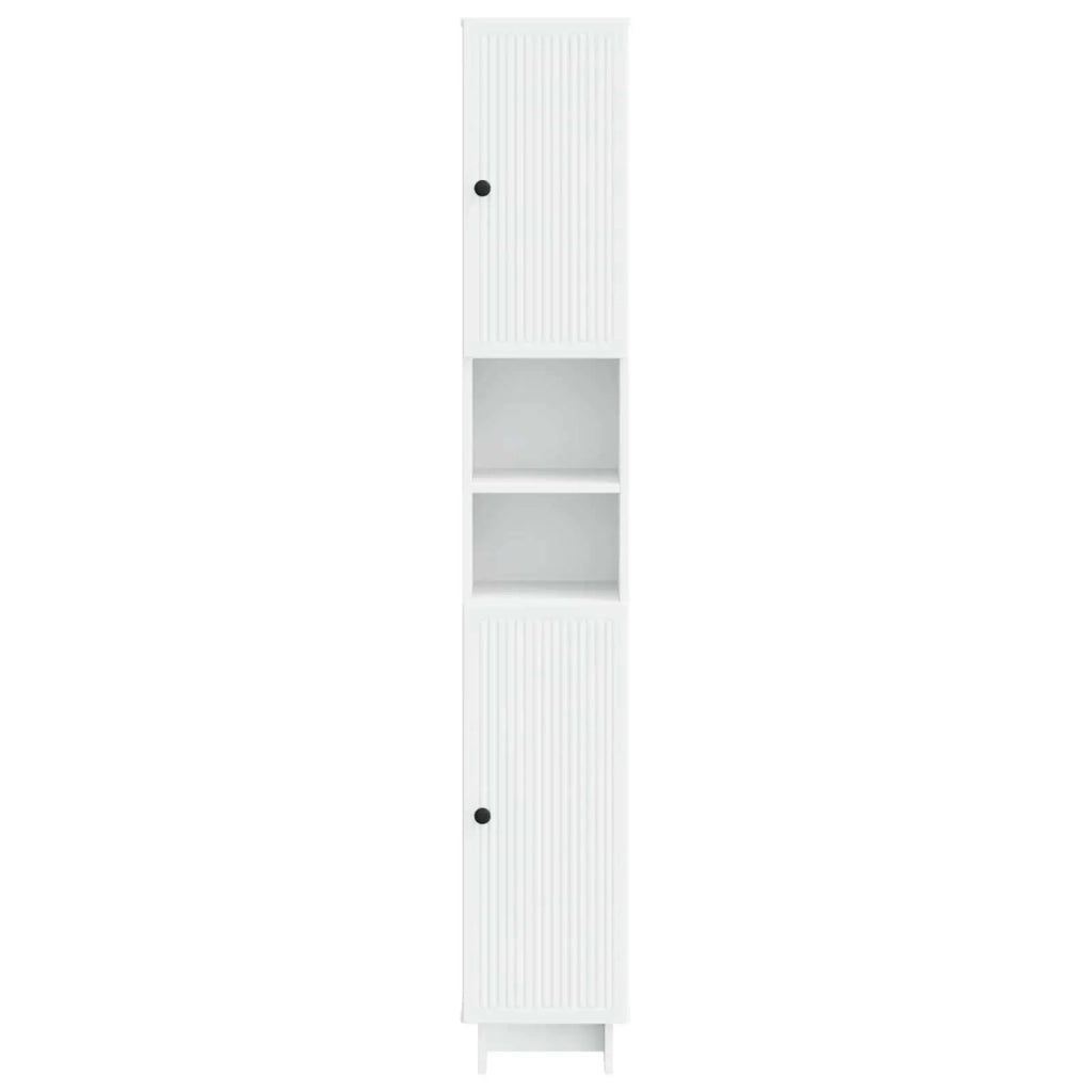 Armadio da Bagno con Ripiano Aperto EDE Bianco 30 x 31 x 190 cm 895935