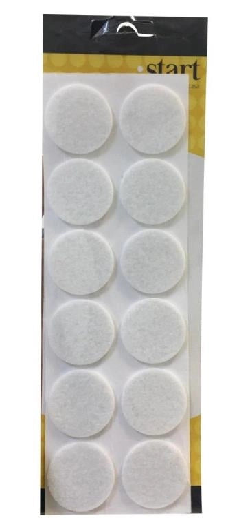 FELTRINI SEDIE ADESIVI 40mm 20pezzi BIANCO 2140B MGM